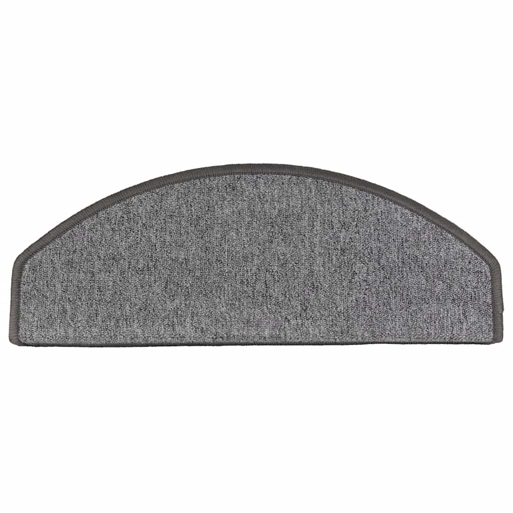 Trappematter 10 stk 65x24x4 cm mørkegrå halvrund store