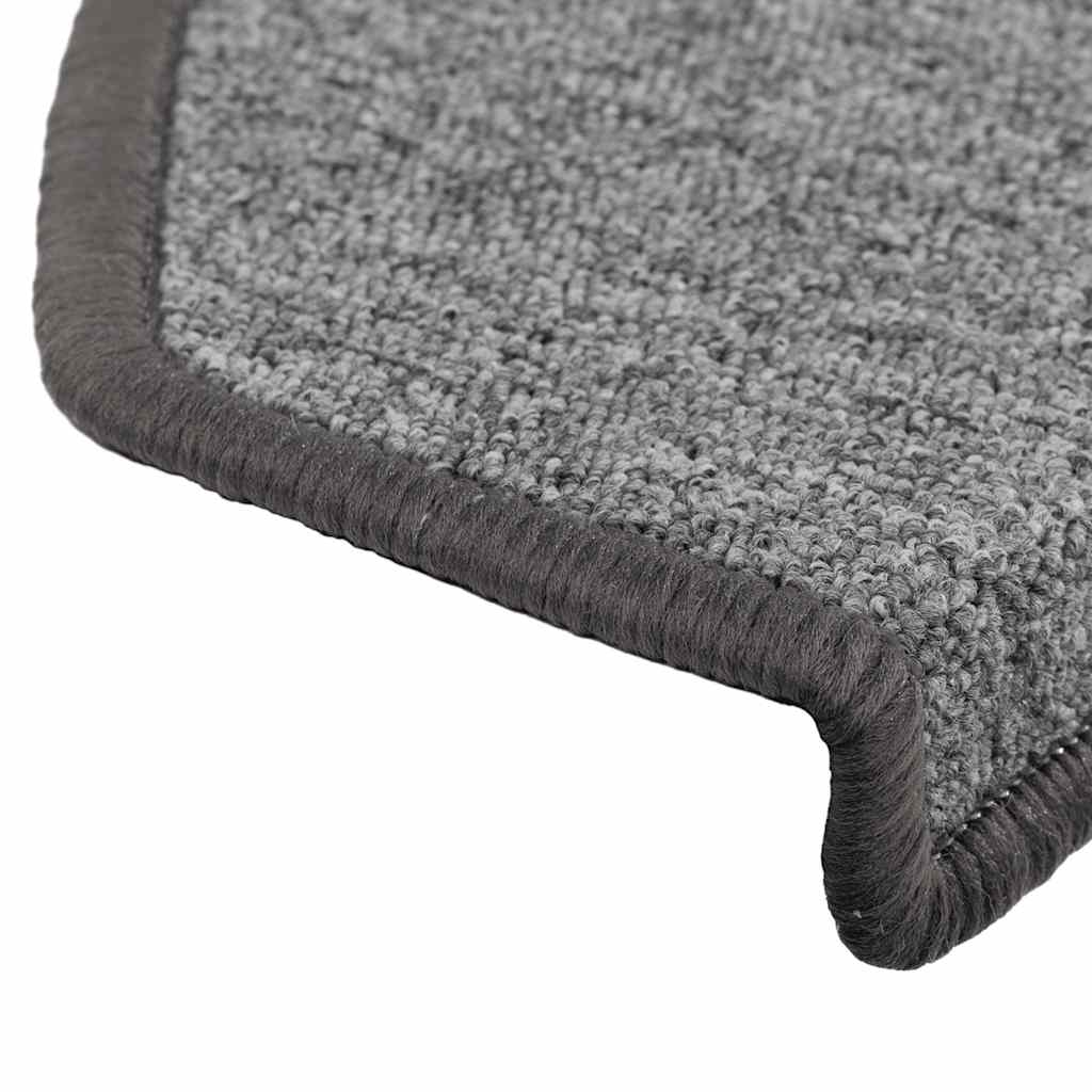 Trappematter 10 stk 65x24x4 cm mørkegrå halvrund store