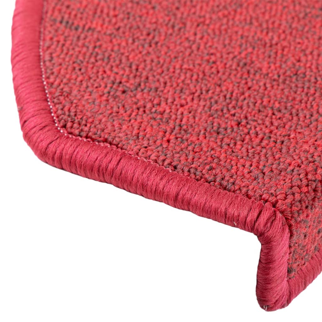 Trappematter 10 stk 65x24x4 cm rød halvrund store