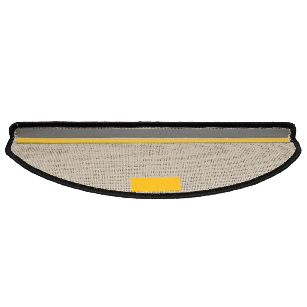 Trappematter 10 stk 65x21x4 cm svarte halvrund store