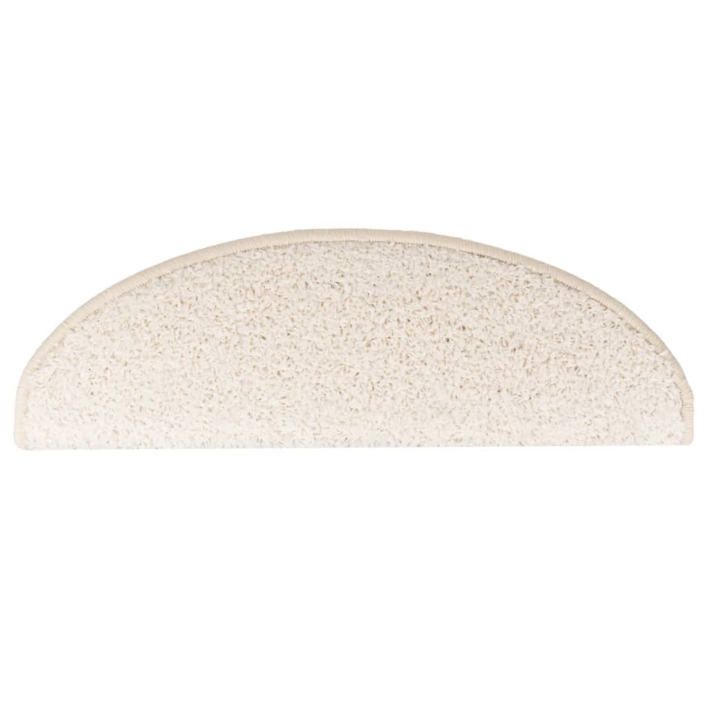 Trappematter 10 stk 65x21x4 cm hvite halvrund store