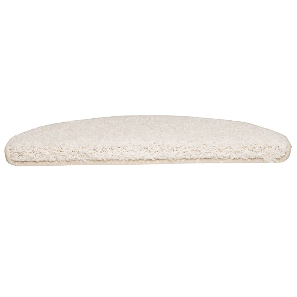 Trappematter 10 stk 65x21x4 cm hvite halvrund store