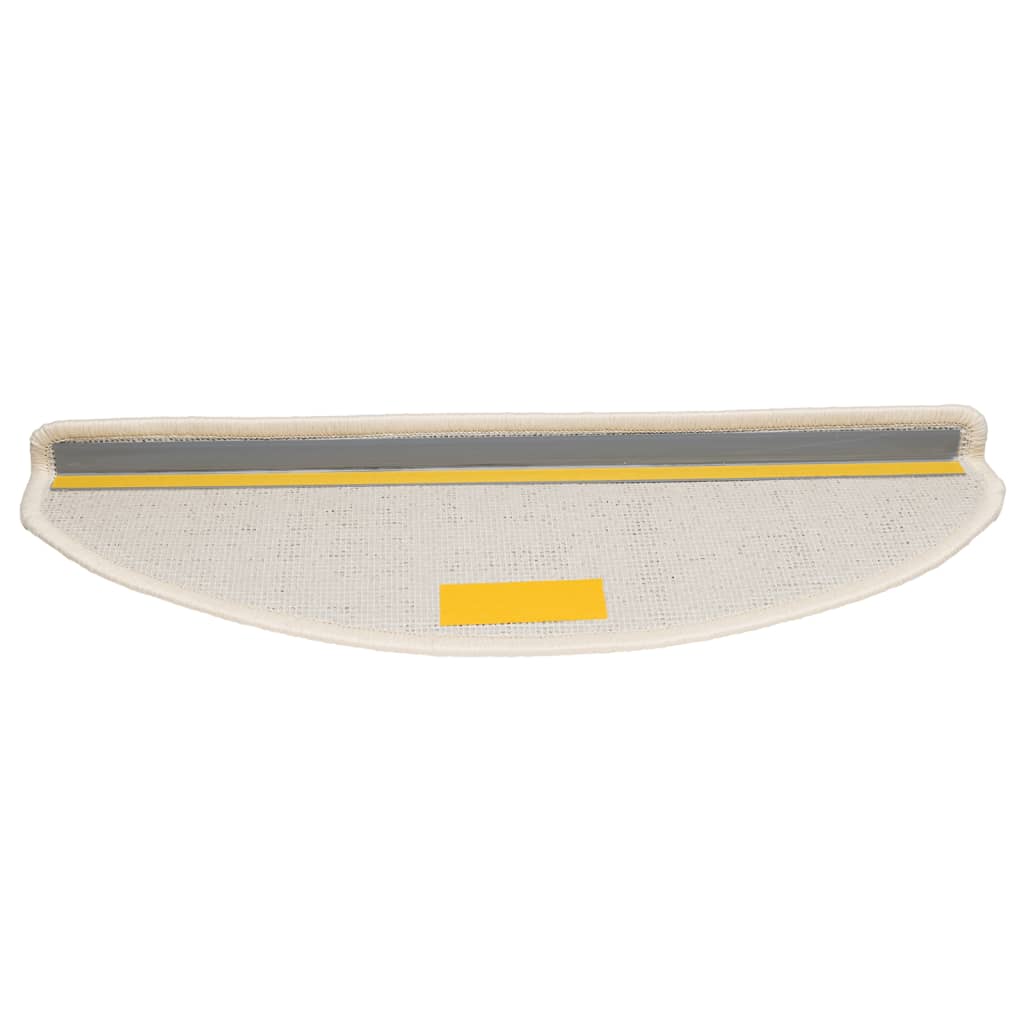 Trappematter 10 stk 65x21x4 cm hvite halvrund store