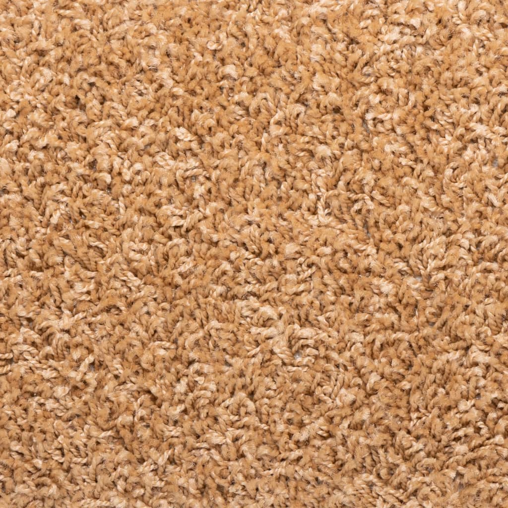 Trappematter 10 stk 65x21x4 cm beige rektangulær kant