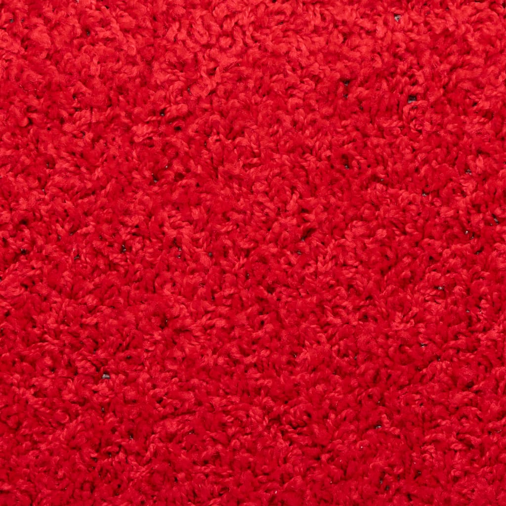 Trappematter 10 stk 65x21x4 cm rød rektangulær kant