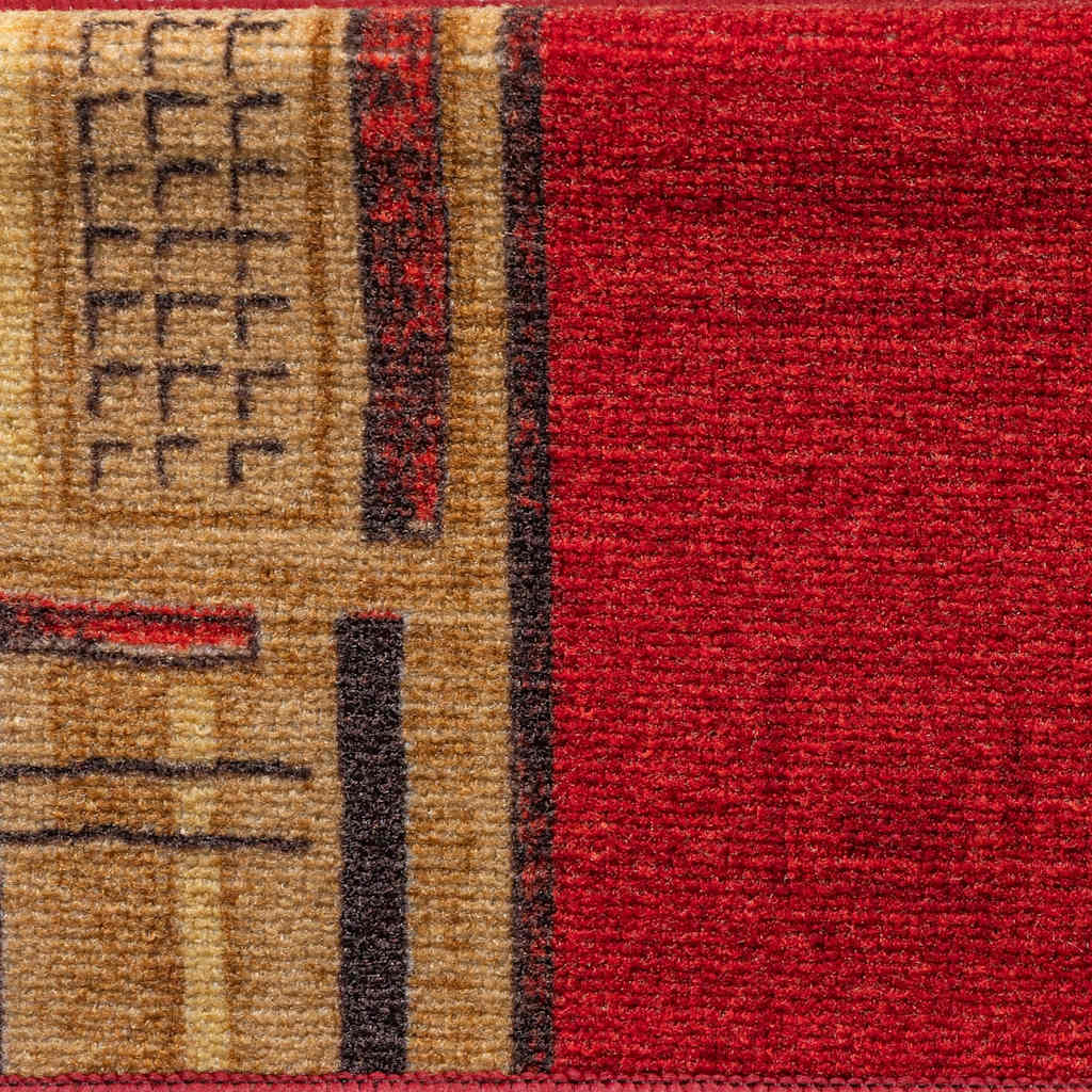 Selvklebende trappematter 10 stk 65x21x4 cm rød