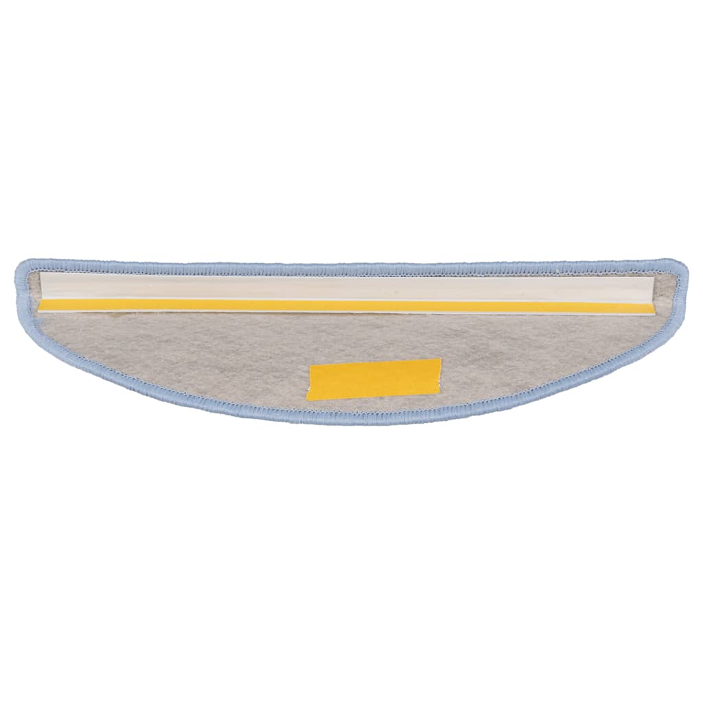 Selvklebende trappematter sisal-utseende 15 stk 56x17x3 cm blå