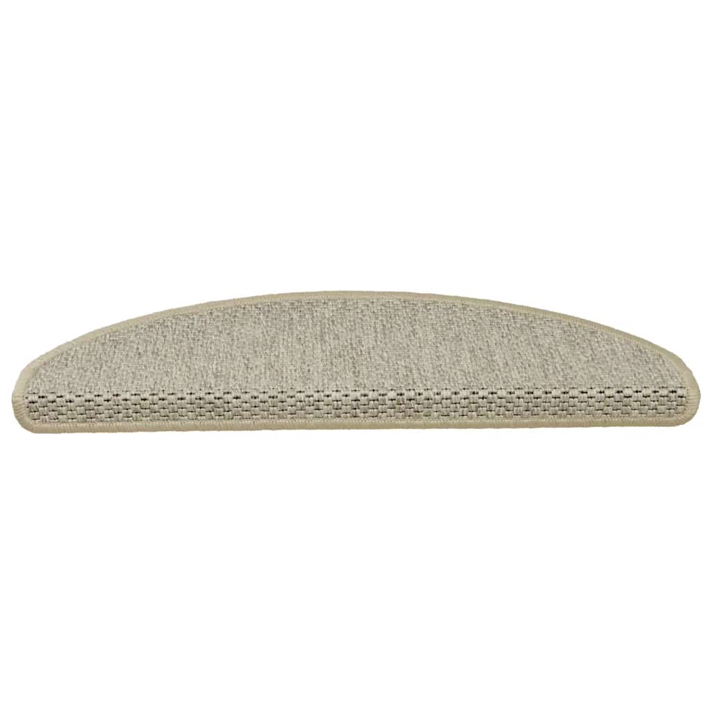 Selvklebende trappematter sisal 15 stk 65x21x4 cm lysegrønn
