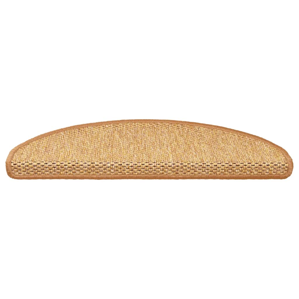 Selvklebende trappematter sisal-utseende 15 stk 65x21x4 sisal