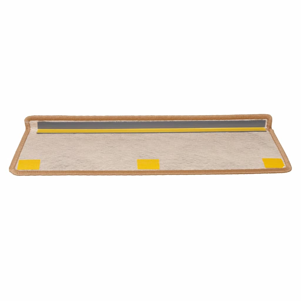 Selvklebende trappematter sisal-utseende 15 stk 65x21x4 sisal
