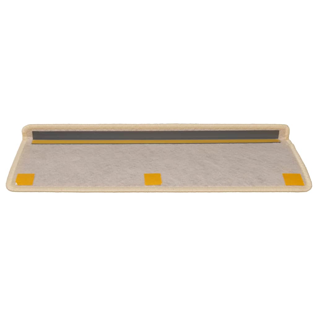 Selvklebende trappematter sisal-utseende 15stk 65x21x4 cm Berber