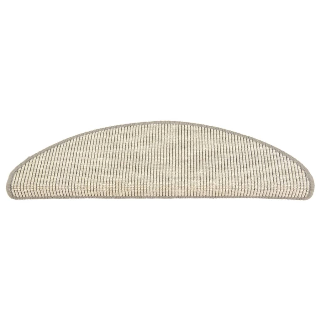 Trappematter 15 stk 65x21x4 cm sølvfargede halvrund store