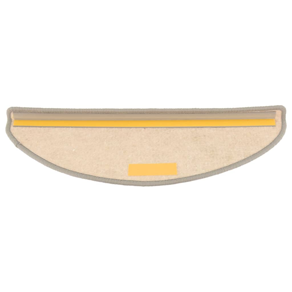 Trappematter 15 stk 65x21x4 cm sølvfargede halvrund store