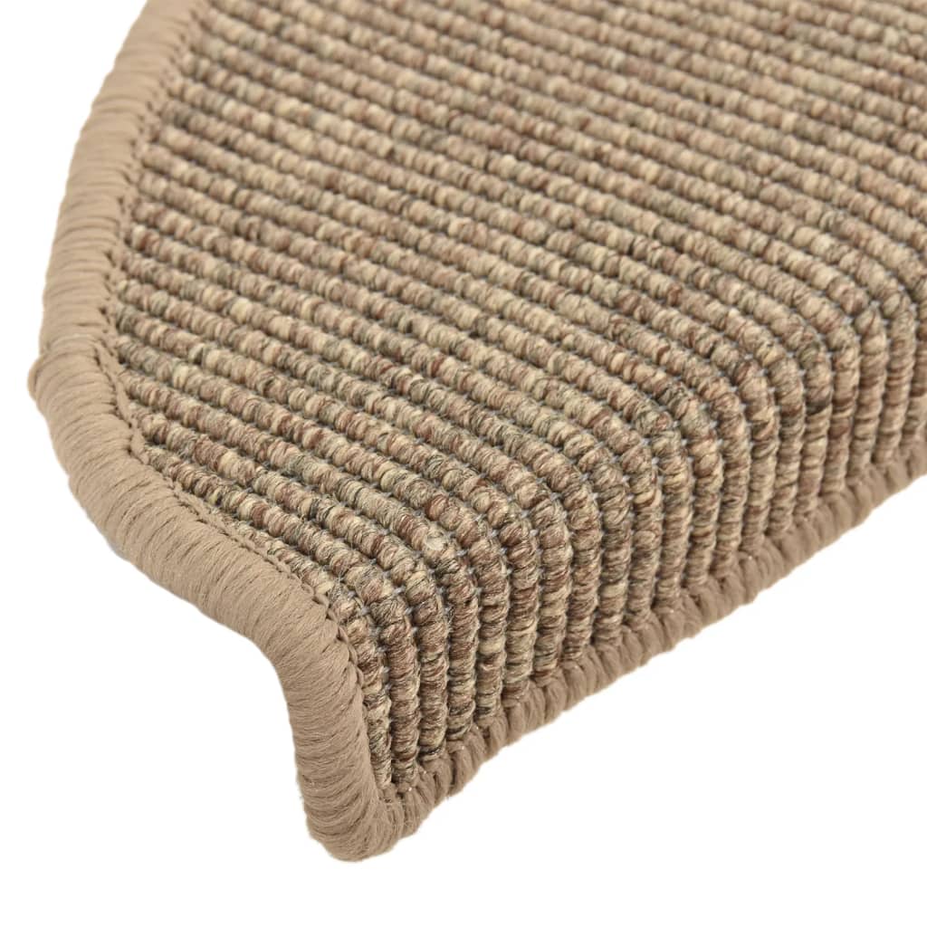 Trappematter 15 stk 65x21x4 cm mørk beige halvrund store