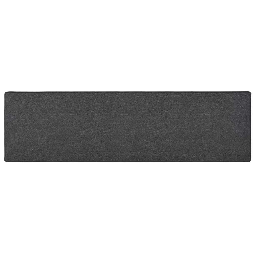 Teppeløper i antrasitt 80x300 cm