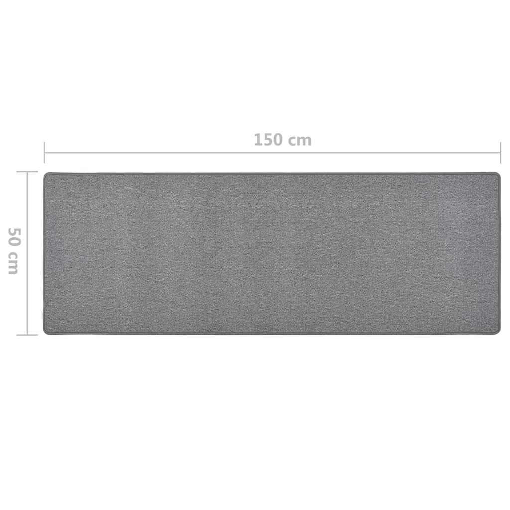 Teppeløper mørkegrå 50x150 cm