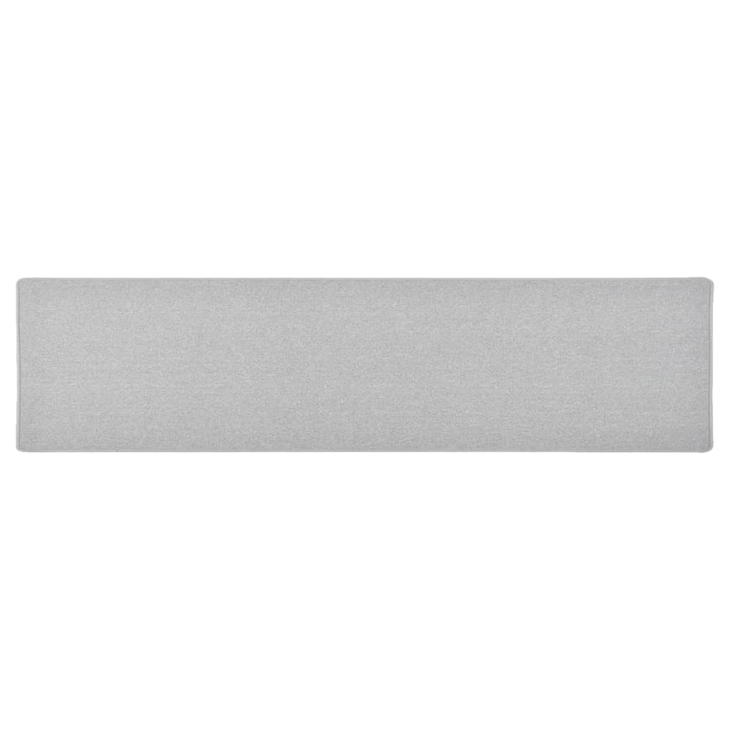 Teppeløper lysegrå 50x200 cm