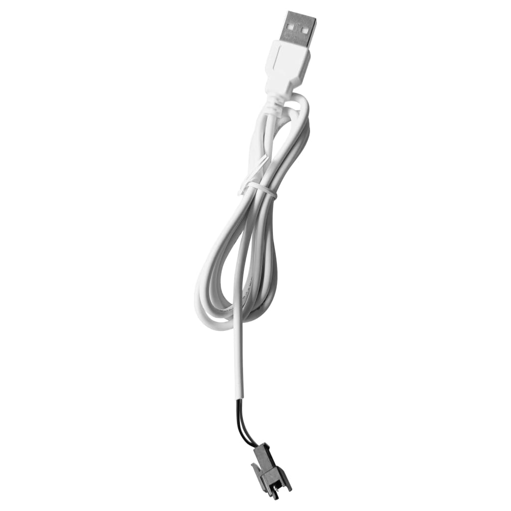 LED-speilskap til bad hvit og eik 50x13x70 cm