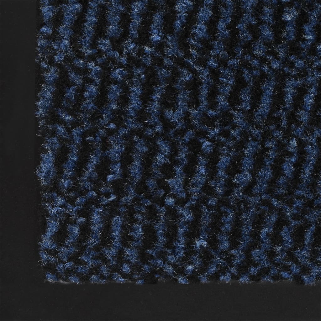 Tuftet dørmatte 60x180 cm blå