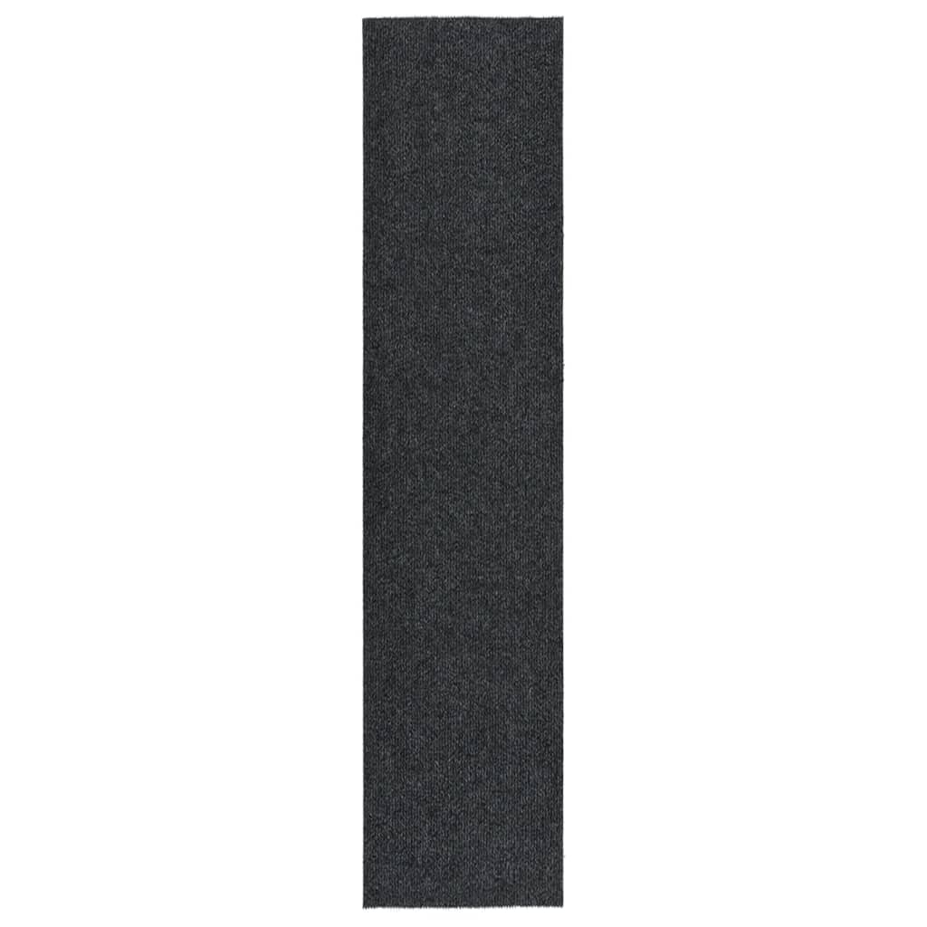 Smussfangende teppeløper 100x450 cm antrasitt
