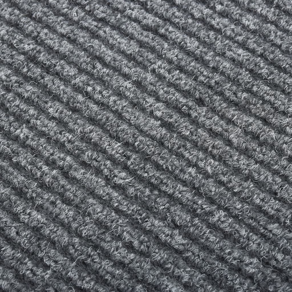 Smussfangende teppeløper 100x100 cm grå