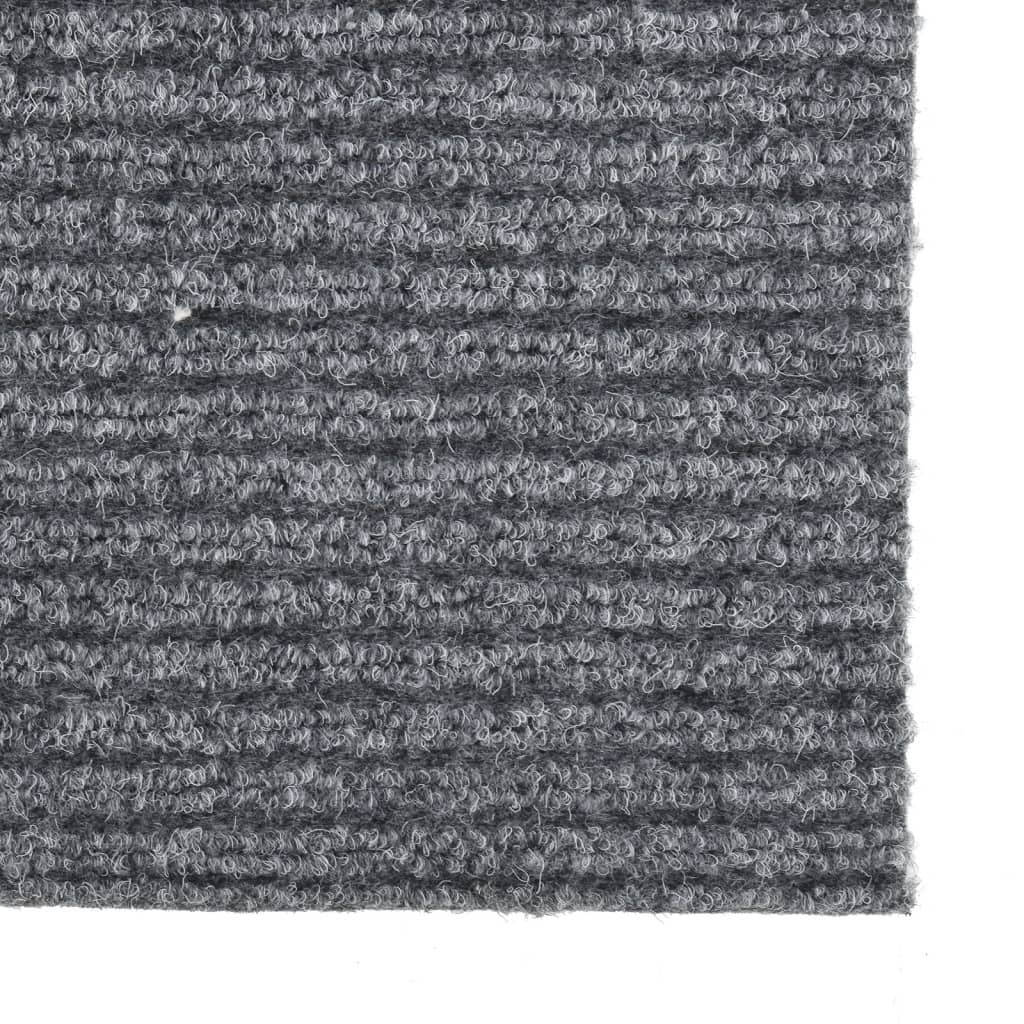 Smussfangende teppeløper 100x100 cm grå