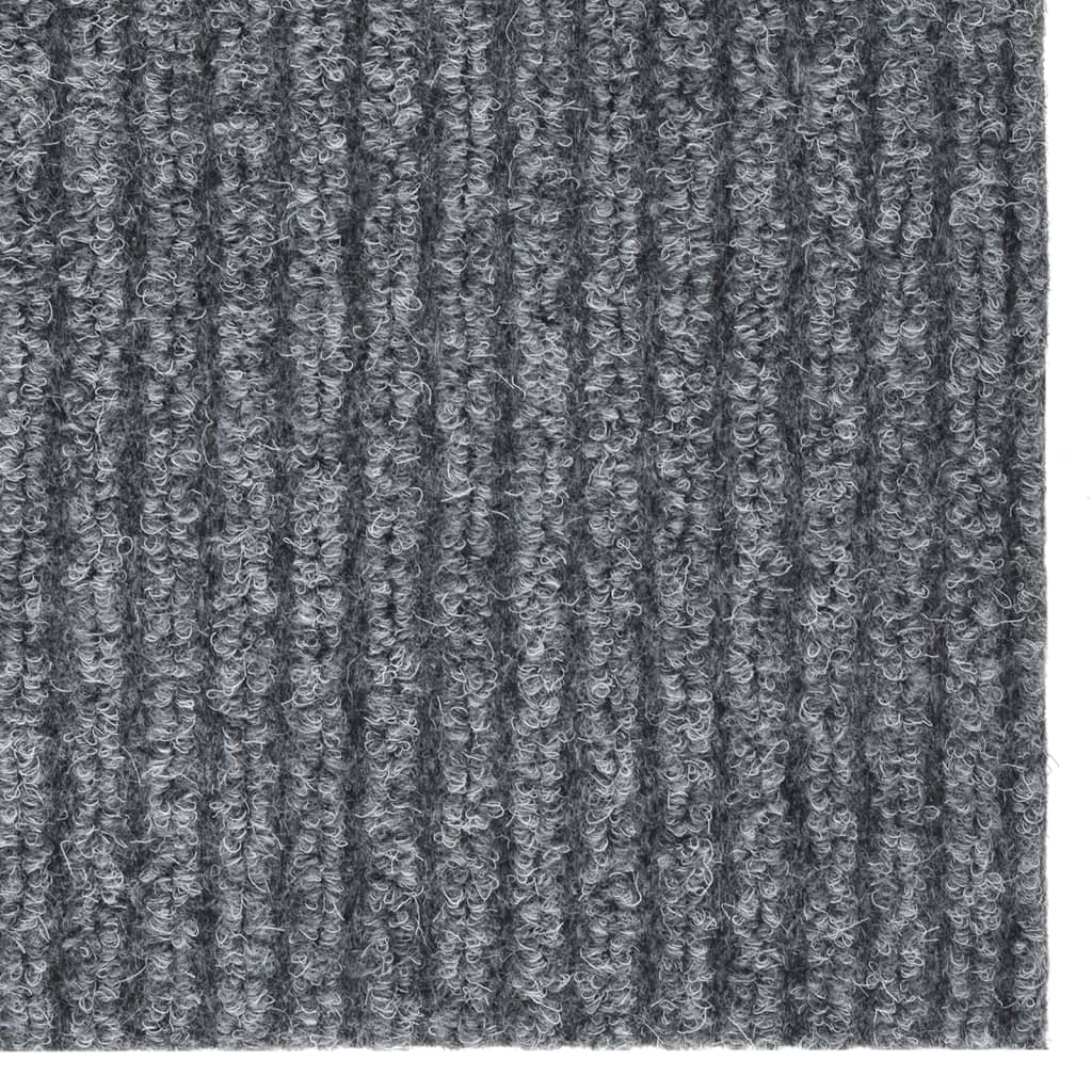Smussfangende teppeløper 100x150 cm grå