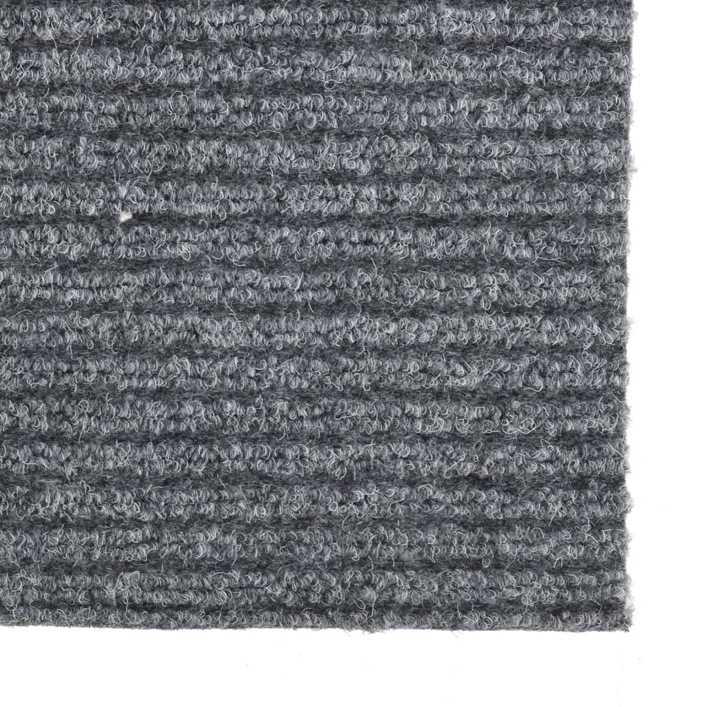 Smussfangende teppeløper grå 100x300 cm