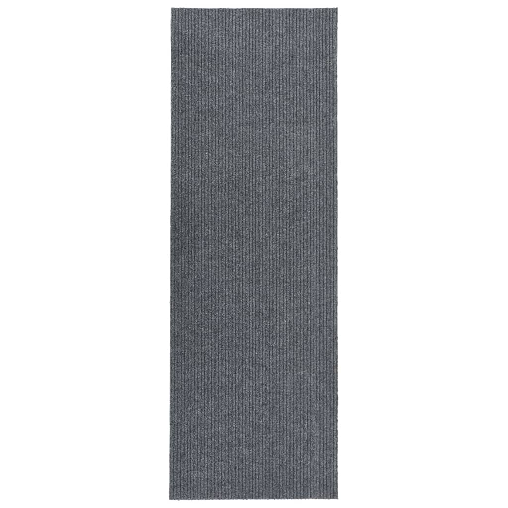 Smussfangende teppeløper grå 100x350 cm