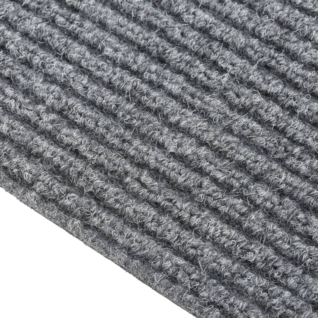 Smussfangende teppeløper grå 100x350 cm