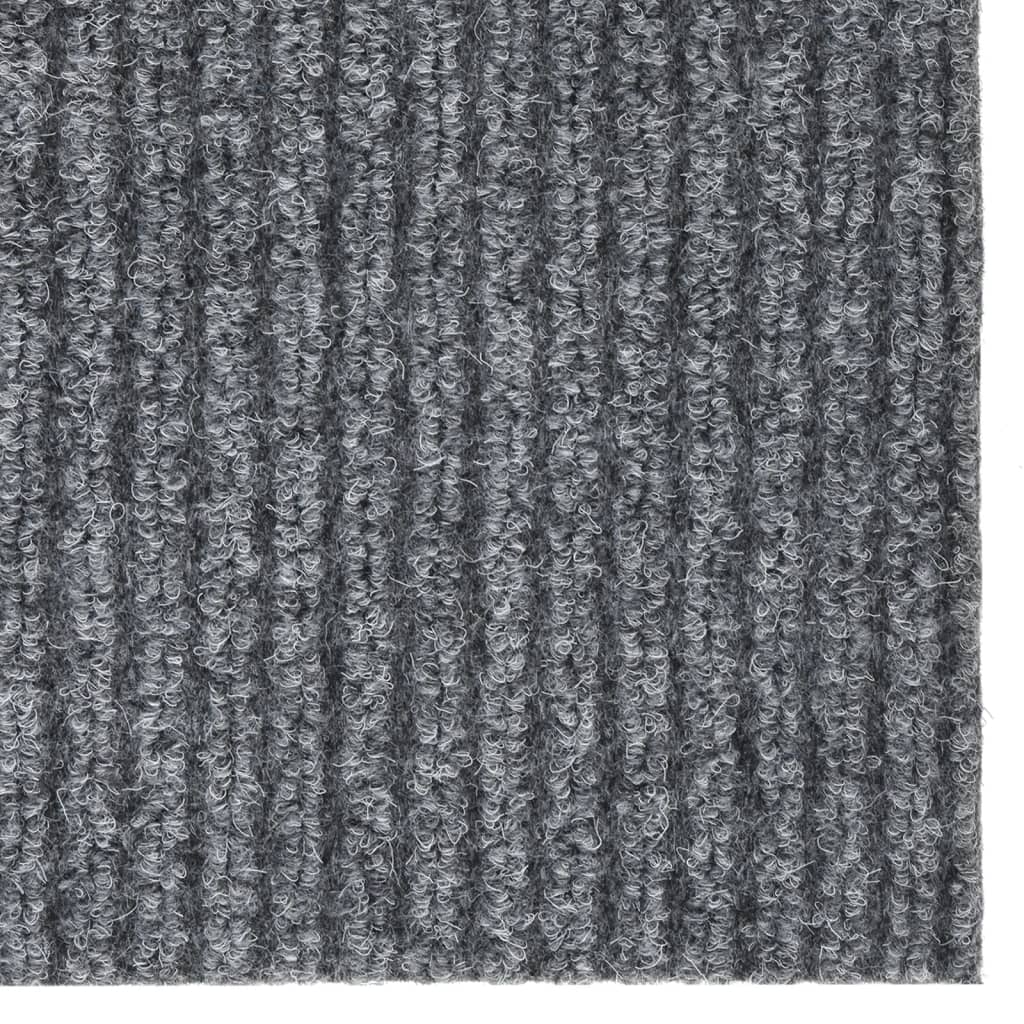 Smussfangende teppeløper 100x500 cm grå