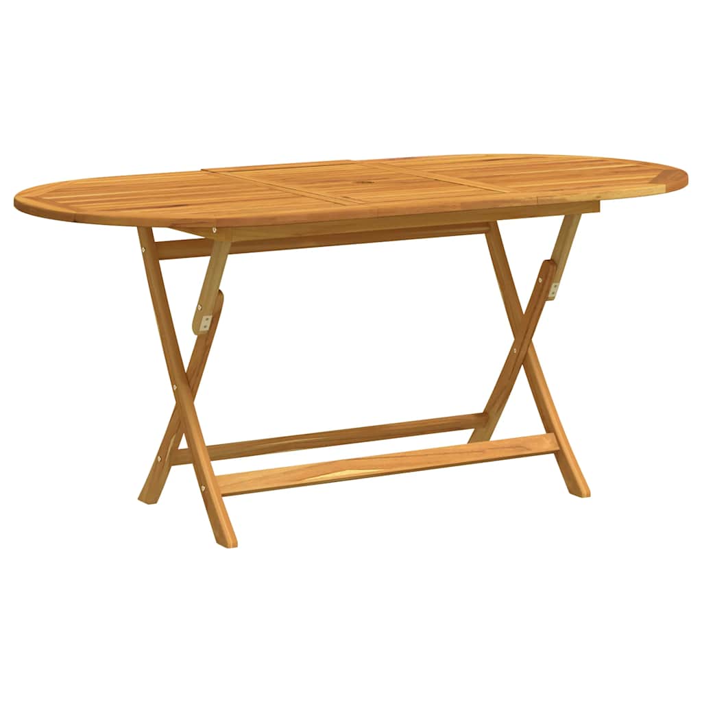 Sammenleggbart hagebord 160x85x75 cm heltre eukalyptus