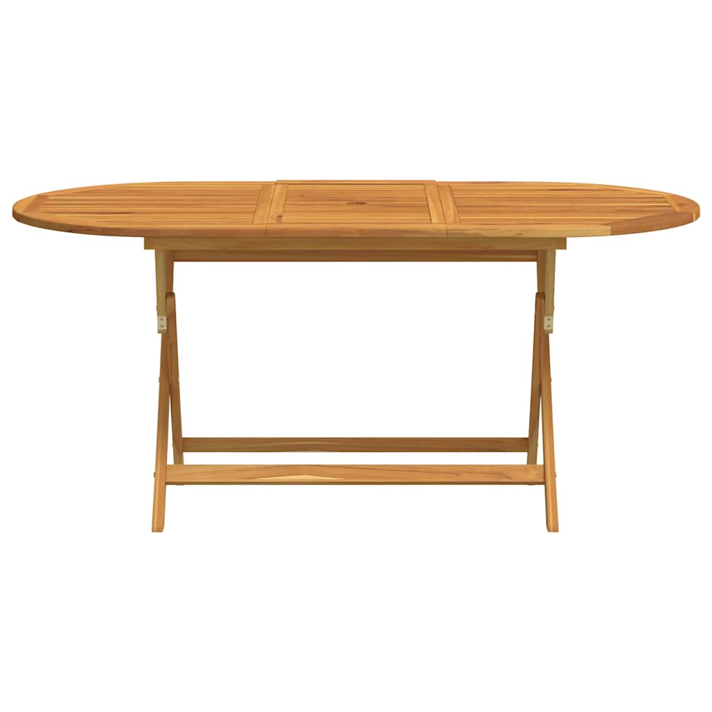 Sammenleggbart hagebord 160x85x75 cm heltre eukalyptus