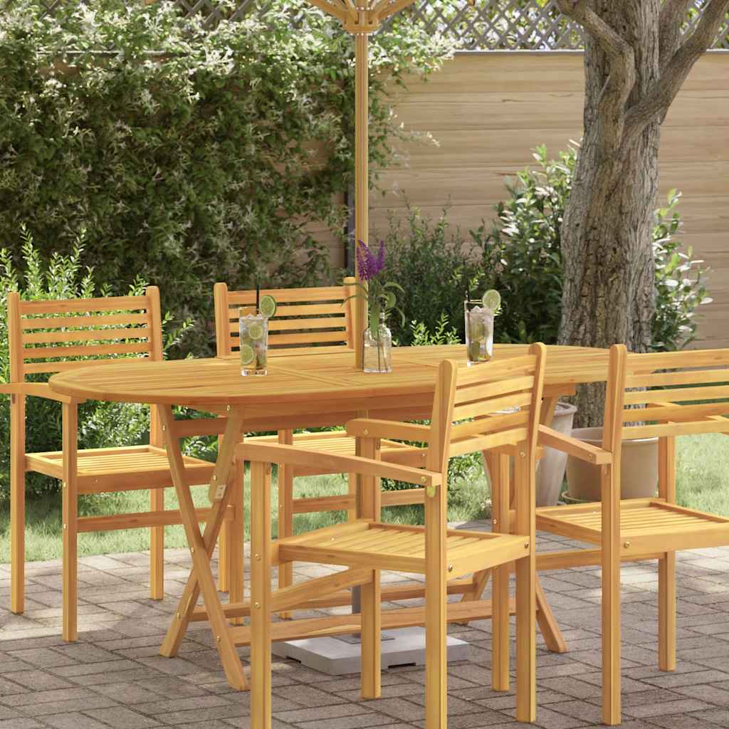 Sammenleggbart hagebord 160x85x75 cm heltre eukalyptus