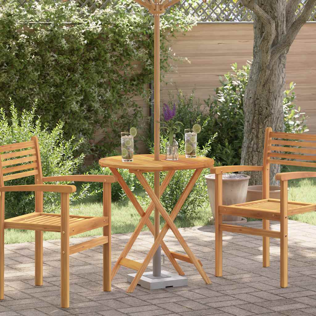 Sammenleggbart hagebord Ø60x75 cm heltre eukalyptus