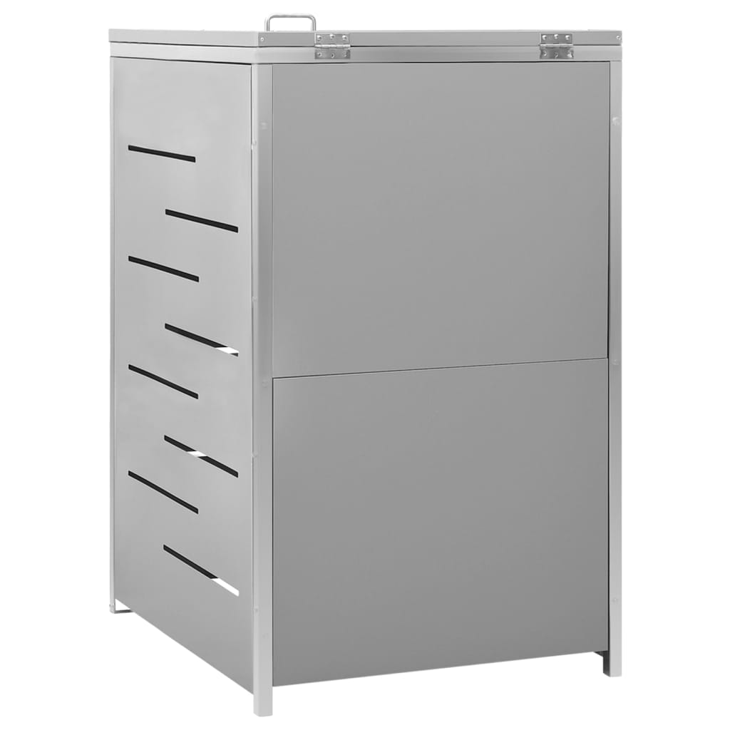 Søppeldunkskur enkelt 69x77,5x115 cm rustfritt stål