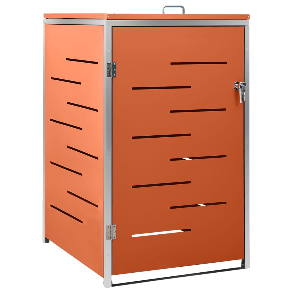 Søppeldunkskur enkelt 69x77,5x115 cm rustfritt stål
