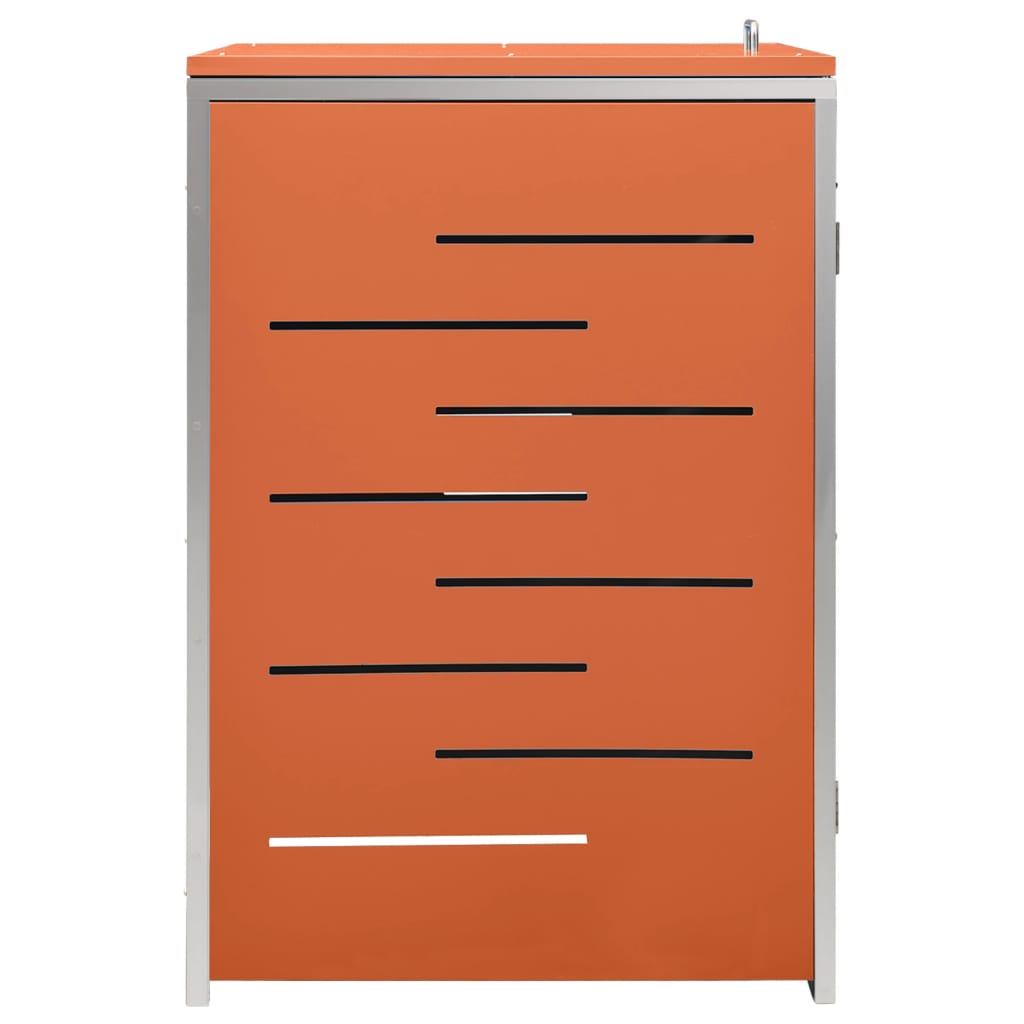 Søppeldunkskur enkelt 69x77,5x115 cm rustfritt stål
