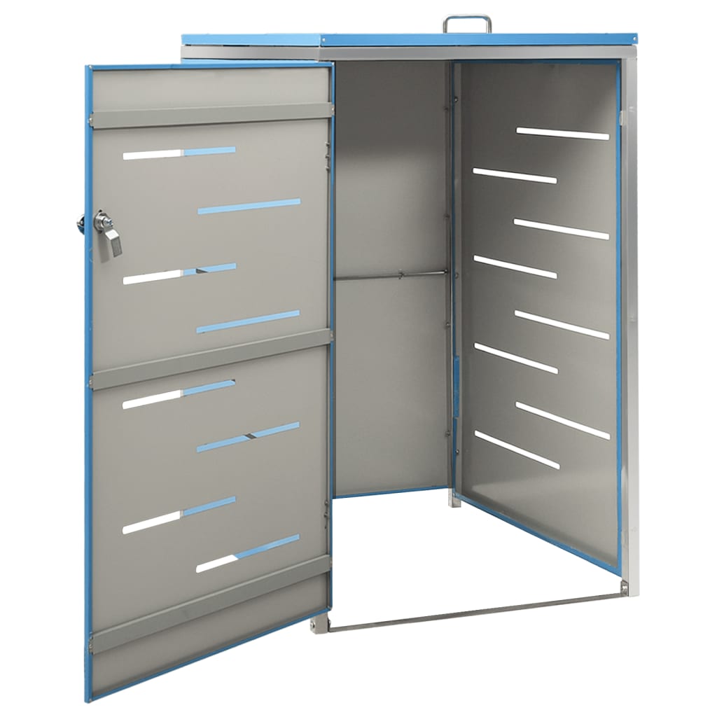 Søppeldunkskur enkelt 69x77,5x115 cm rustfritt stål