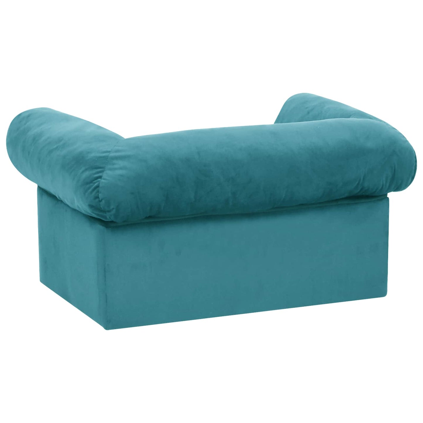 Hundesofa med lagring Turkis 75 x 50 x 38cm Plysj