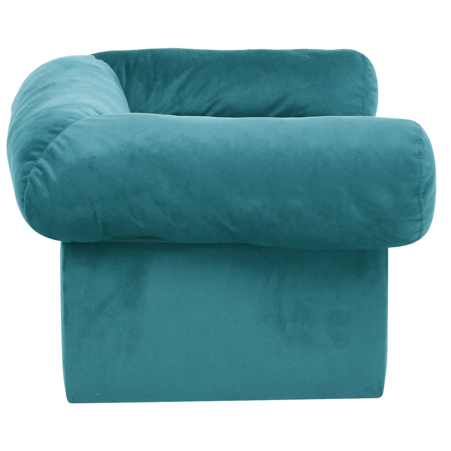 Hundesofa med lagring Turkis 75 x 50 x 38cm Plysj