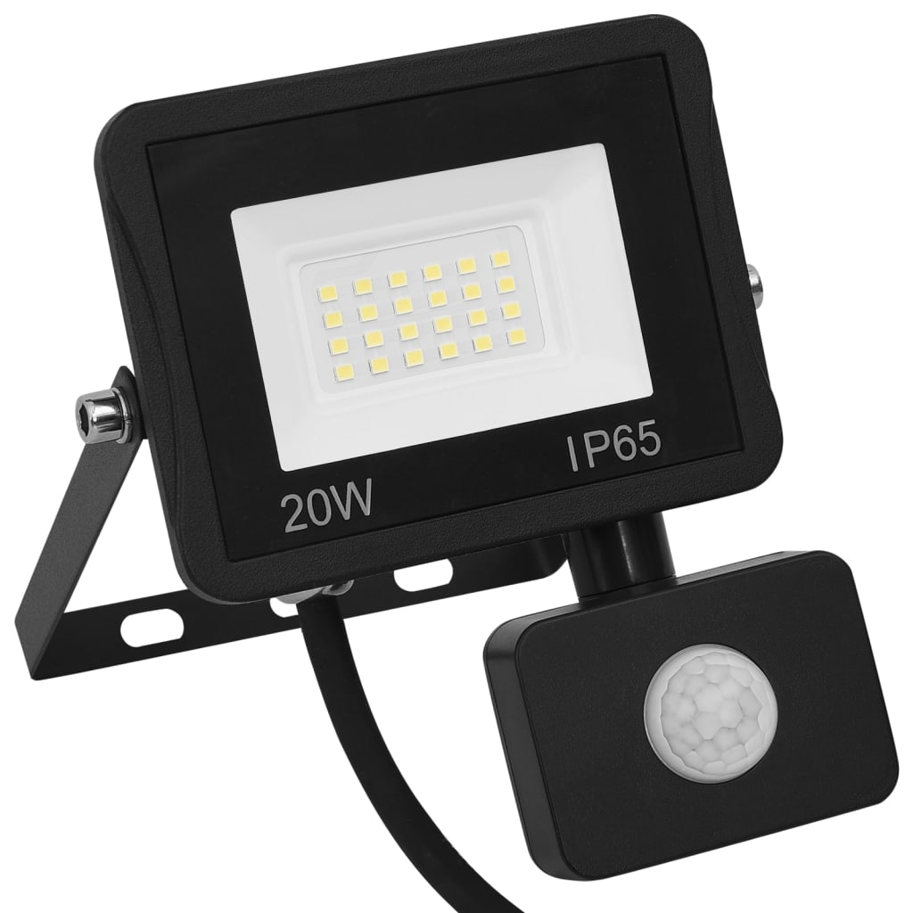 LED-flomlys med sensor 20 W varmhvit