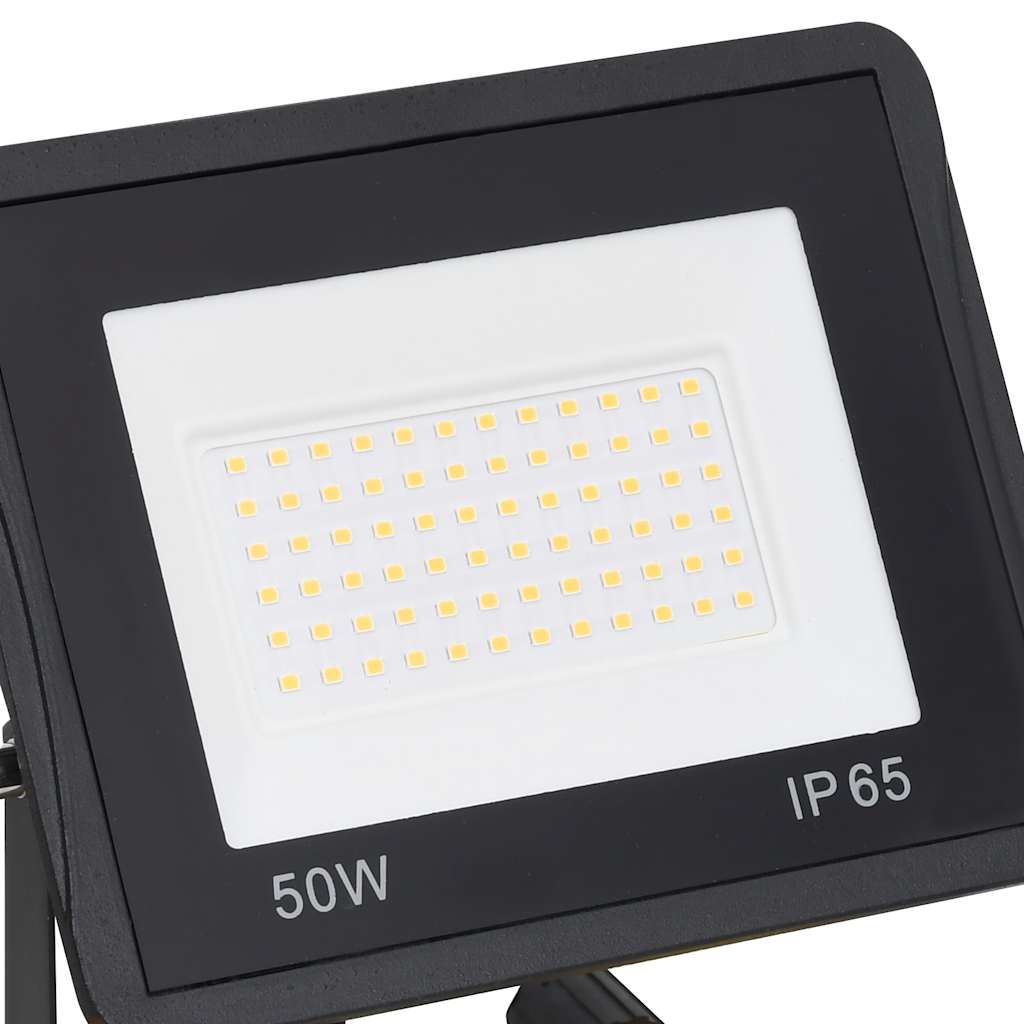 LED-flomlys med håndtak 2x50 W varmhvit
