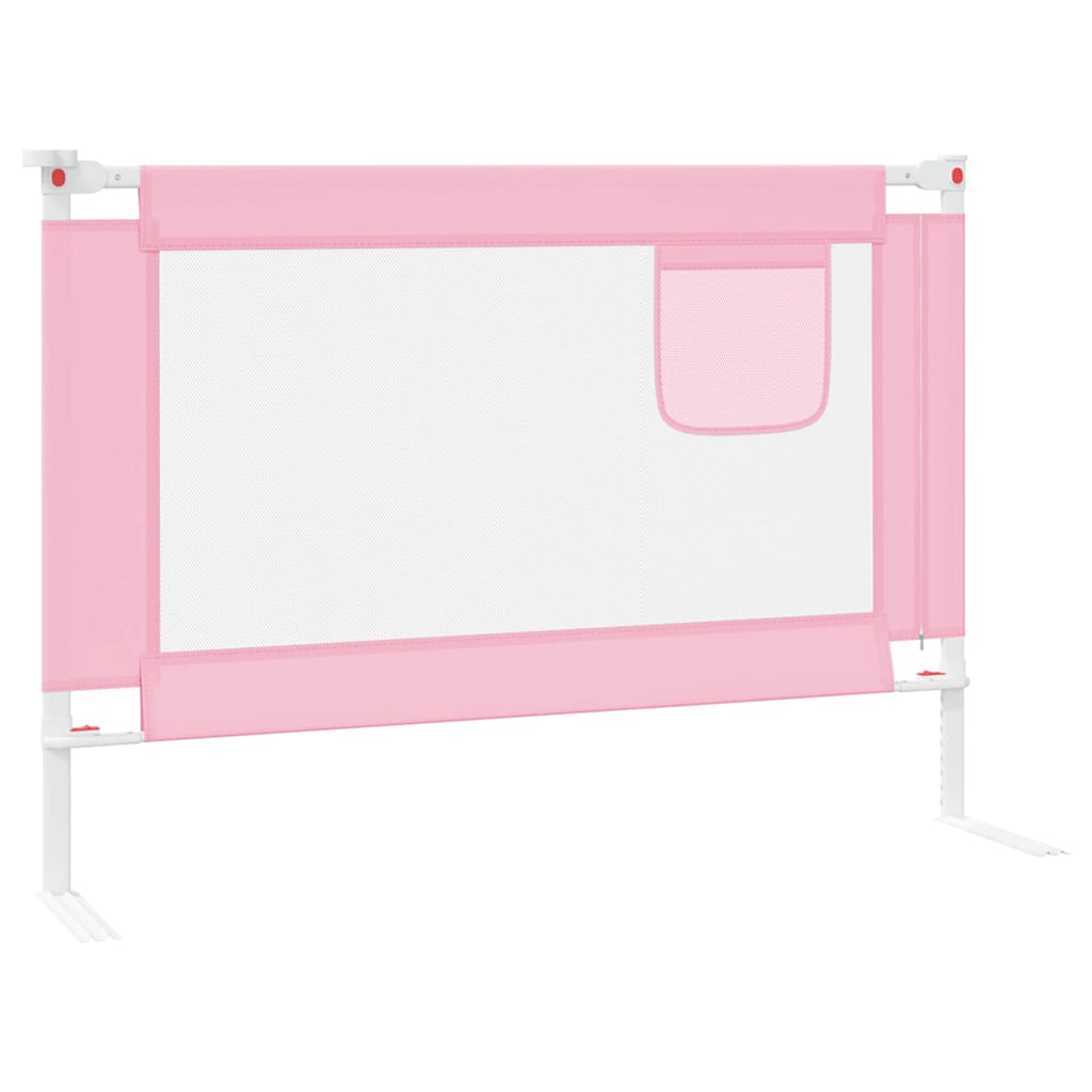 Sengehest småbarn rosa 90x25 cm stoff