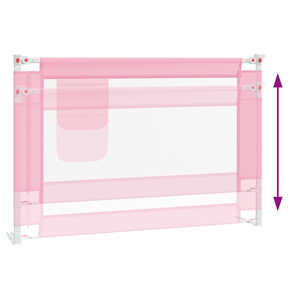 Sengehest småbarn rosa 100x25 cm stoff