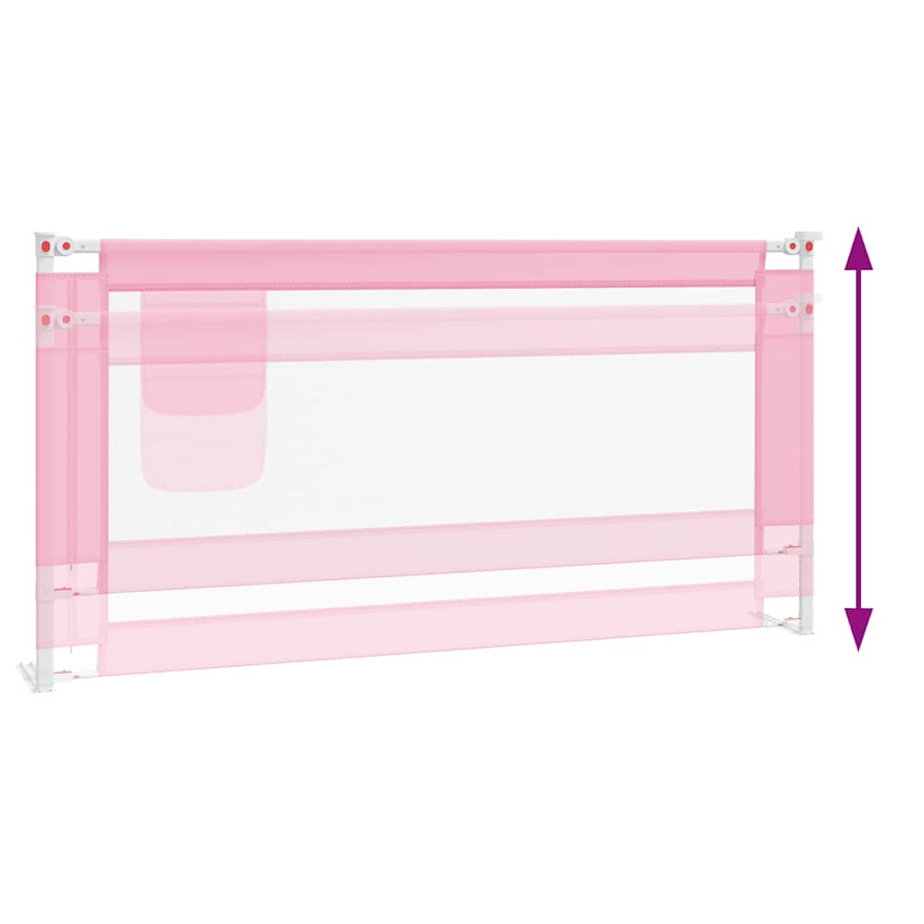 Sengehest småbarn rosa 180x25 cm stoff