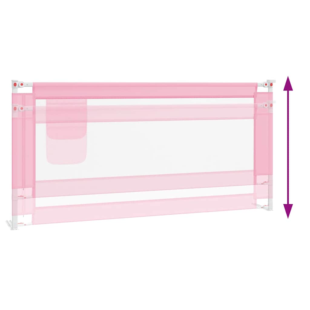 Sengehest småbarn rosa 190x25 cm stoff