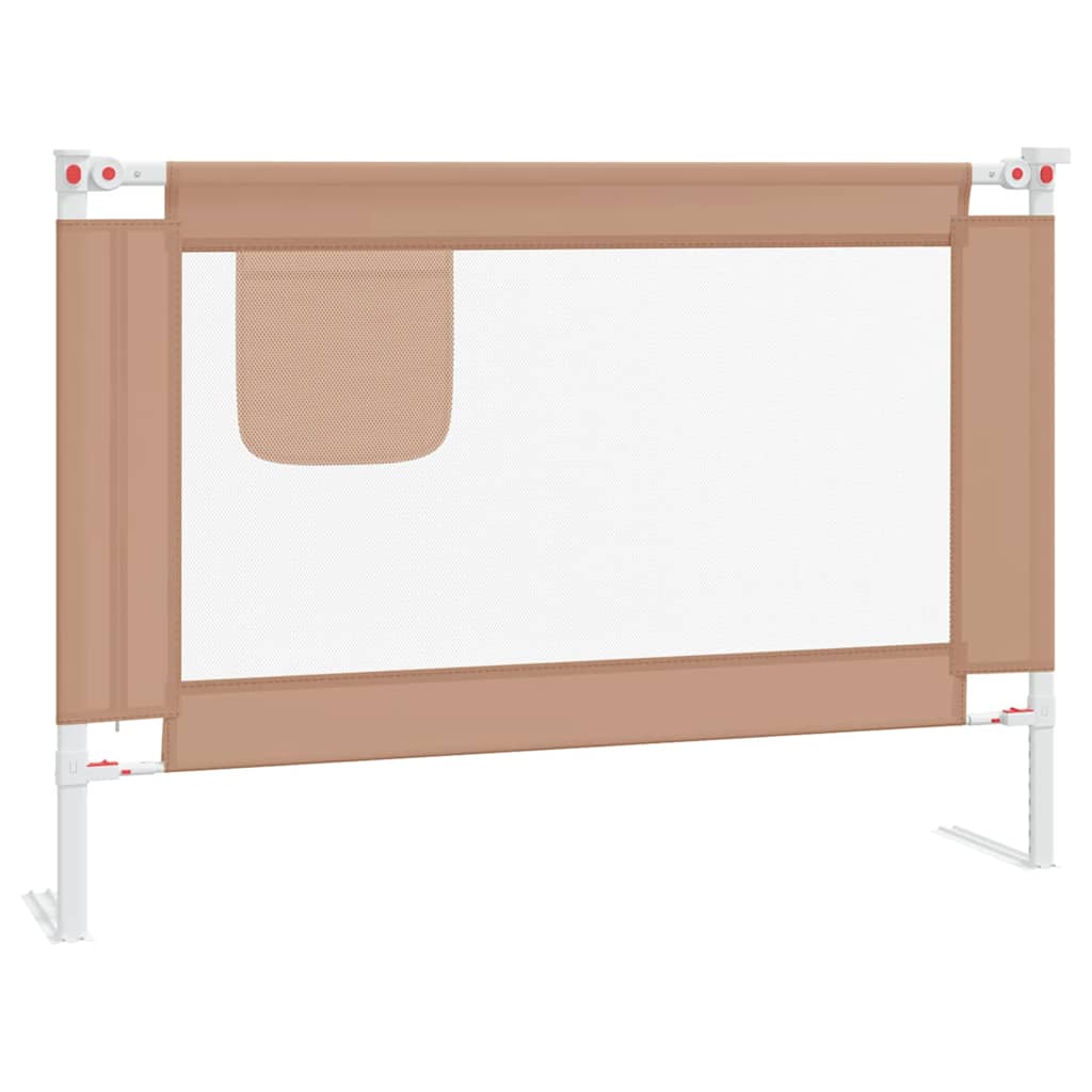 Sengehest småbarn gråbrun 90x25 cm stoff