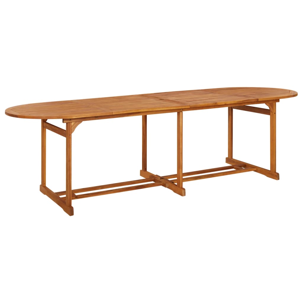 Utendørs spisebord 280x90x75 cm heltre akasie