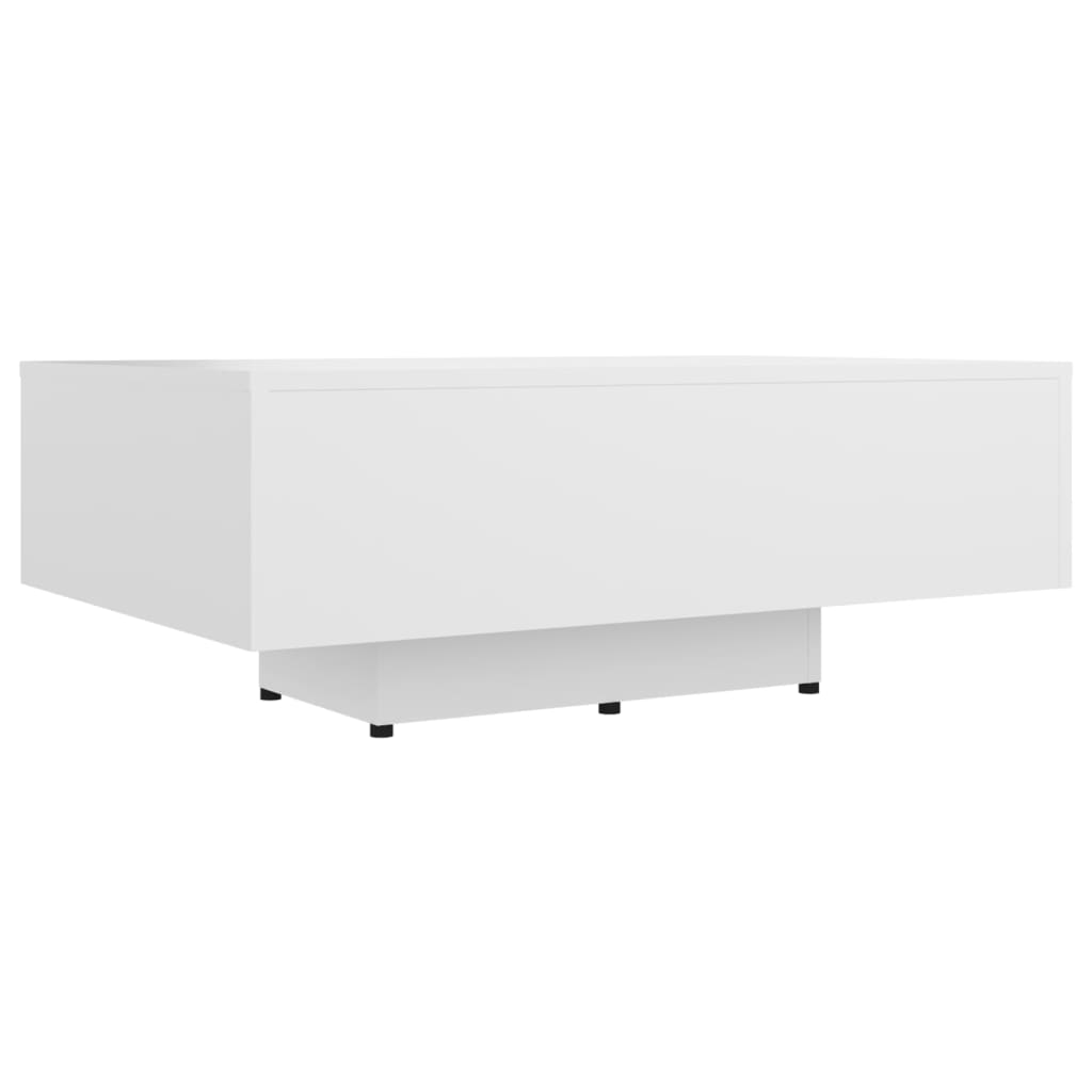 Salongbord hvit 85x55x31 cm konstruert tre